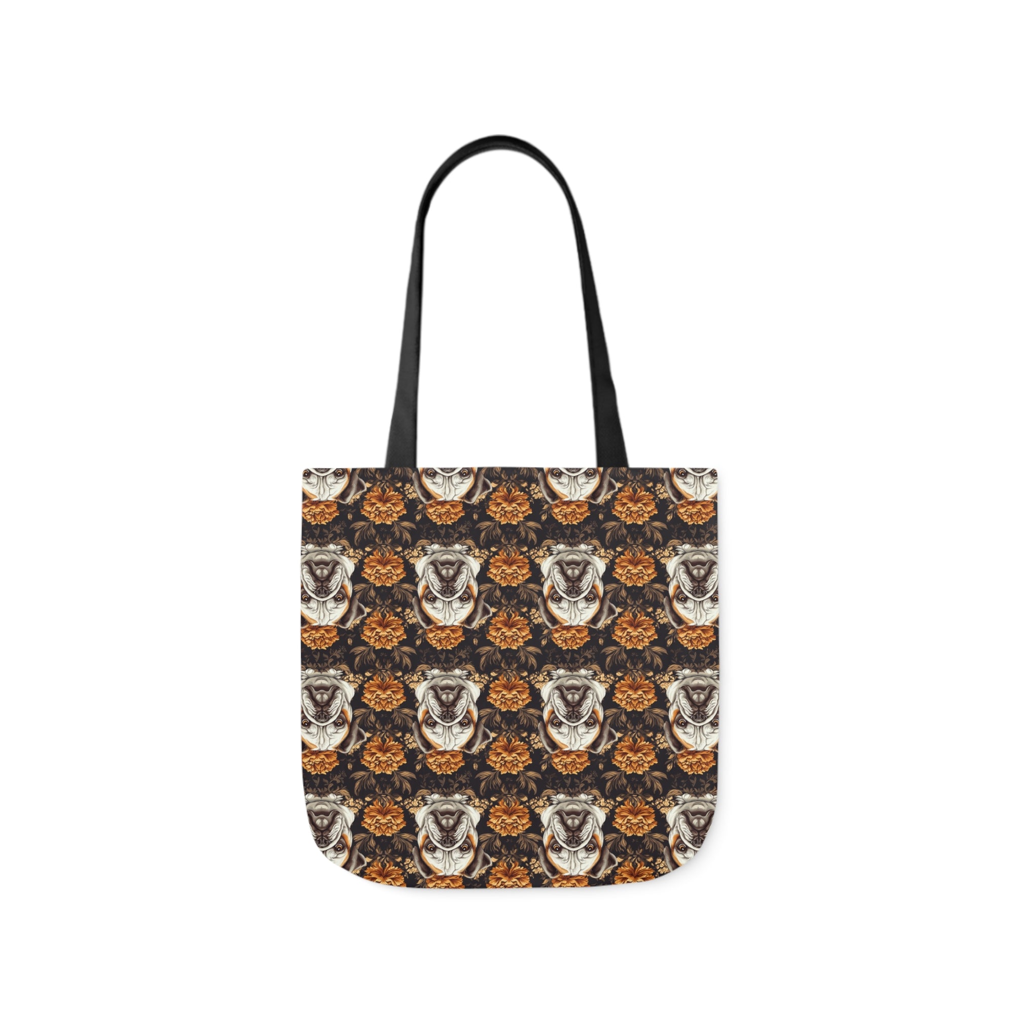 Bloomingly Bulldogistic Bouquet Canvas Tote Bag