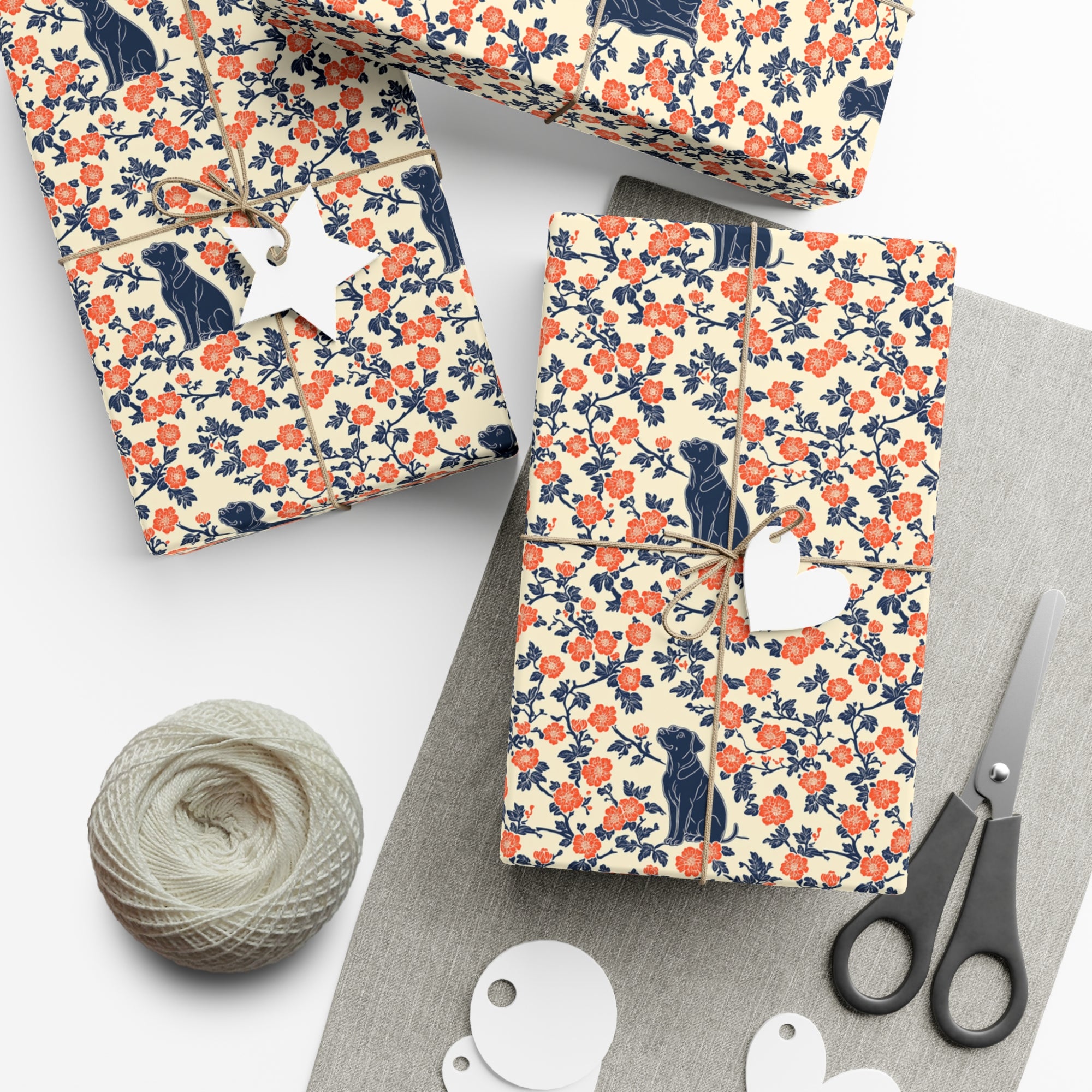 Bloomiful Lab Bouquet Gift Wrap Papers