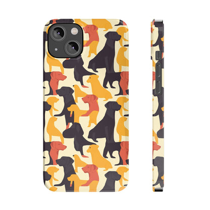 Modern Charm Labrador Chic Slim Phone Cases