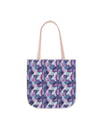 Funky Geometric Boxerista Canvas Tote Bag