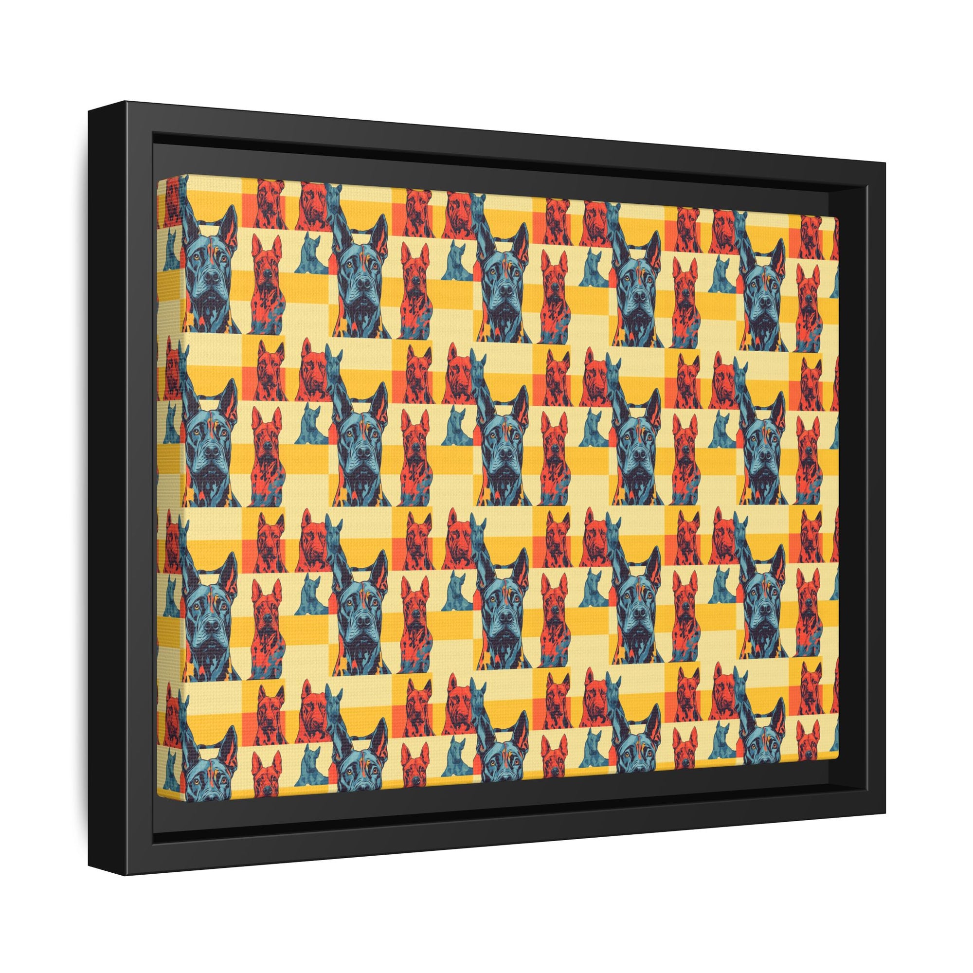 Dane-tastic Marvelous Mutt Mode Matte Canvas, Framed