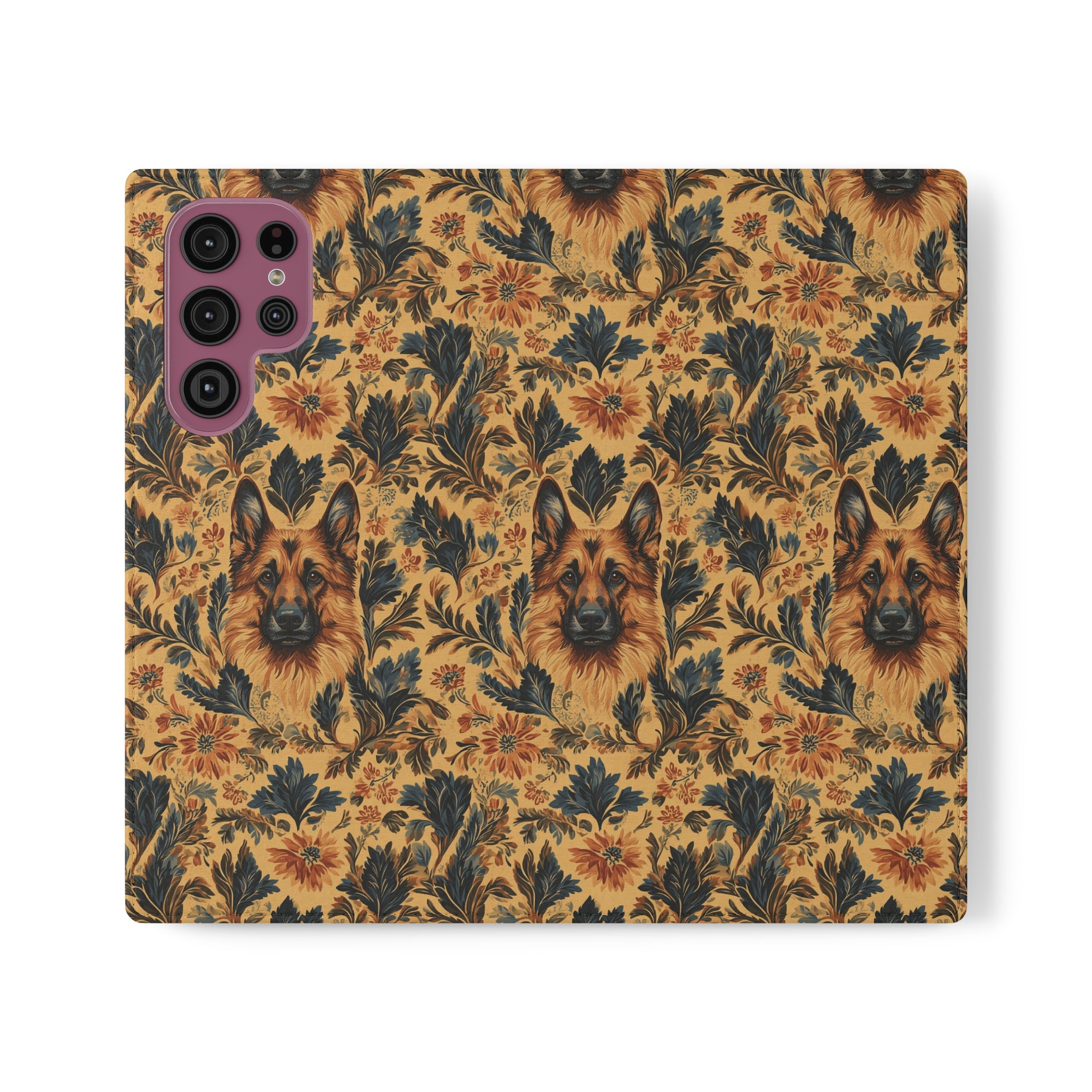 Autumnal German Shepherd Glamour Flip Cases