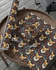 Floofy Corgi Blossom Blast Gift Wrap Papers