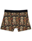 Blossoming Labradors Bouquet Men's Boxers