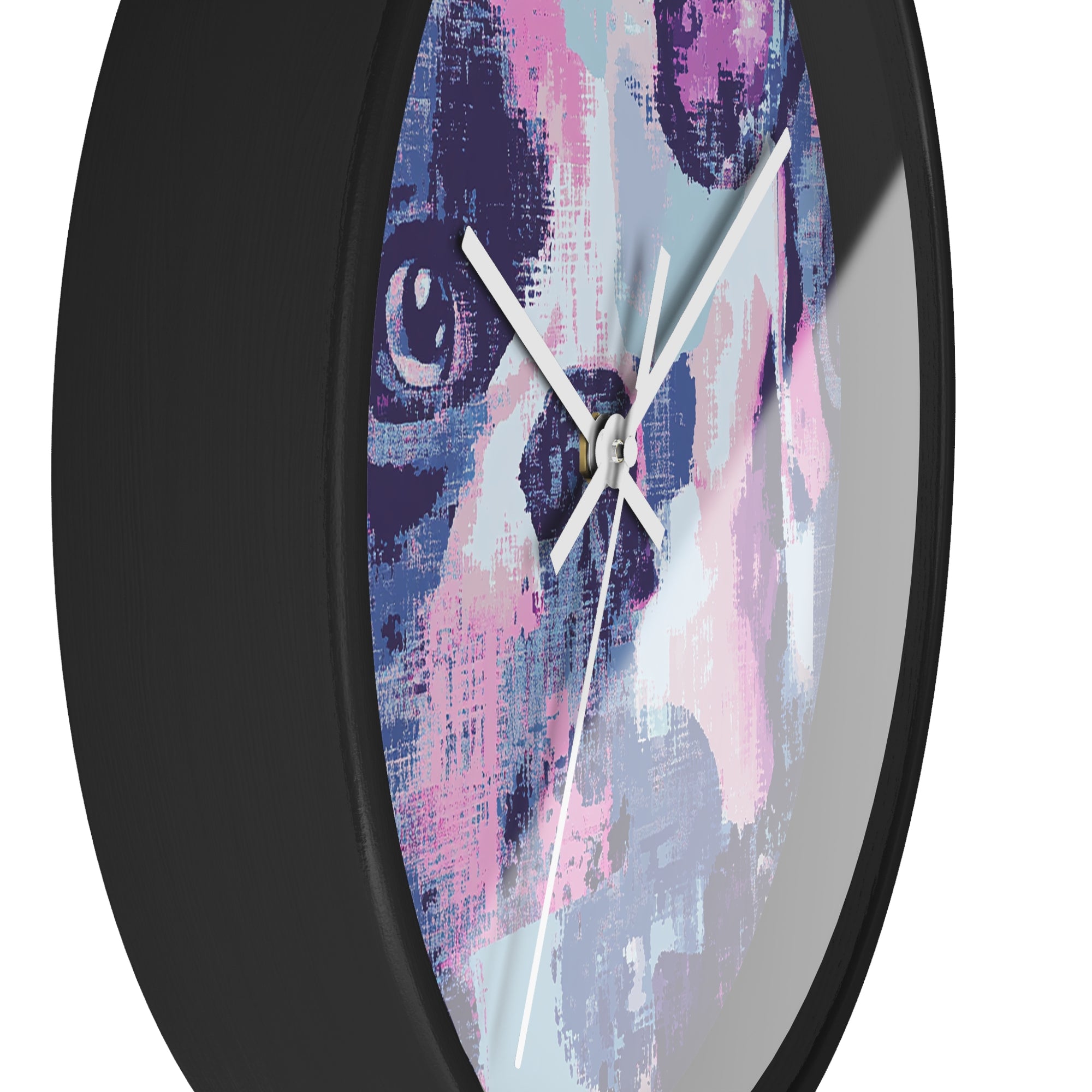 Funky Geometric Boxerista Wall Clock