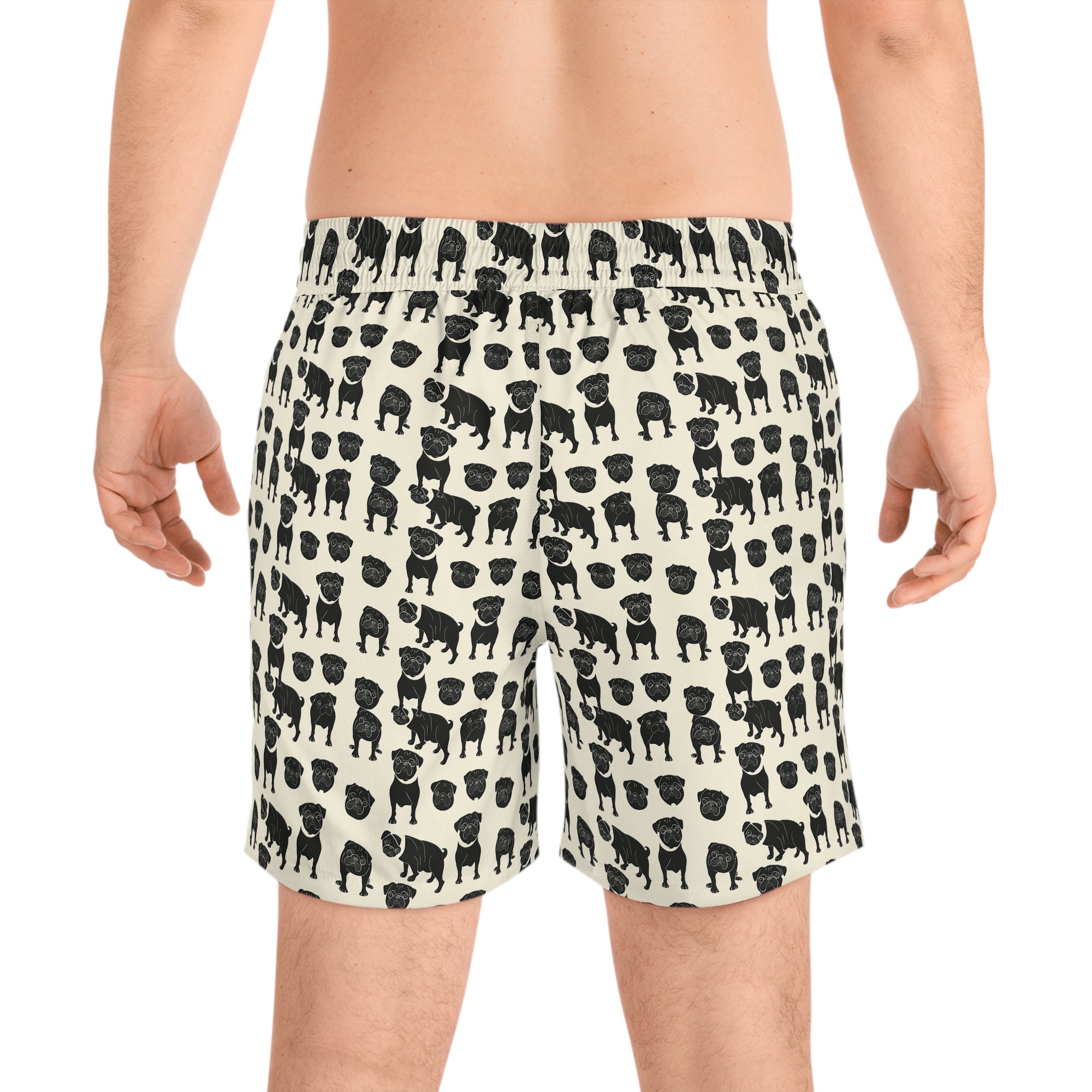 Puggie Pout Perfection Men&#39;s Mid-Length Swim Shorts