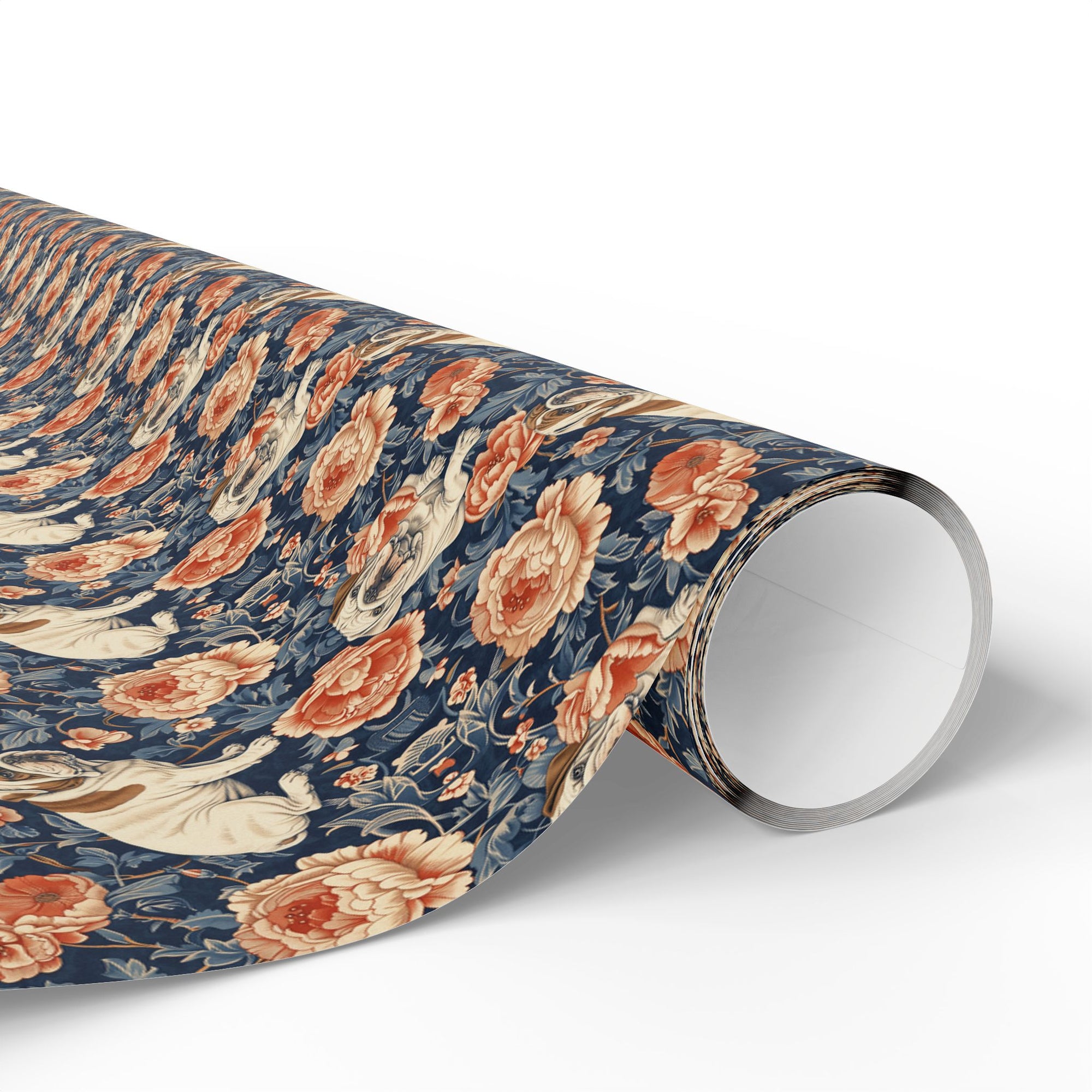 Blooming Bulldog Beauty Wrapping Paper