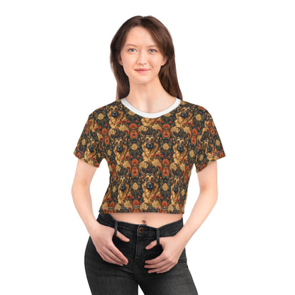 WhimsiWooly Shepherd Spritz Crop Tee