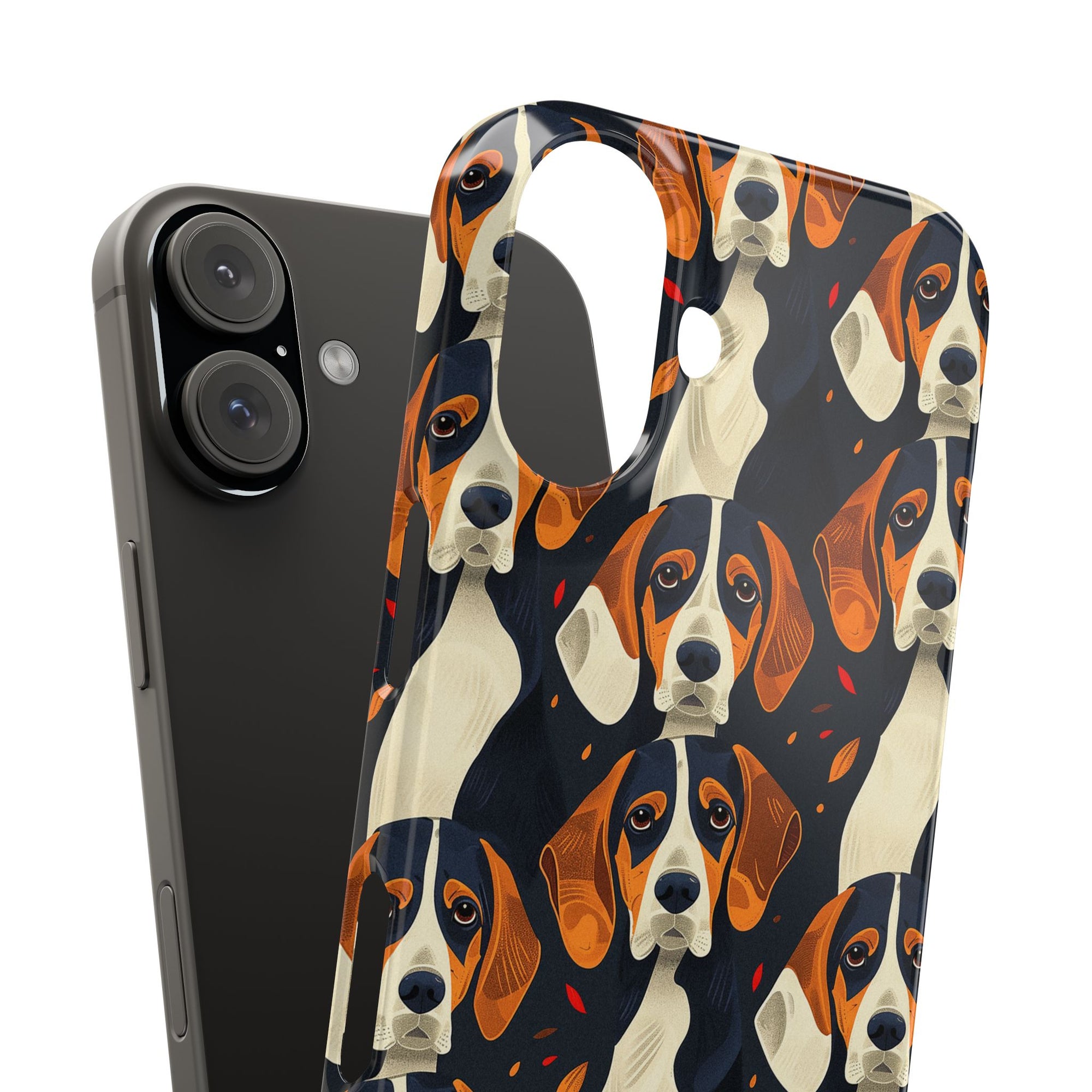 Beagle Glimmer Gaze Glamour Slim Phone Cases