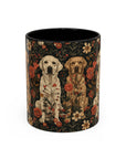 Blossoming Labradors Bouquet Accent Coffee Mug