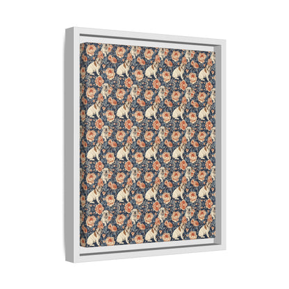 Blooming Bulldog Beauty Matte Canvas, Framed