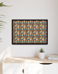 Corgi Carnival Couture Matte Canvas, Framed