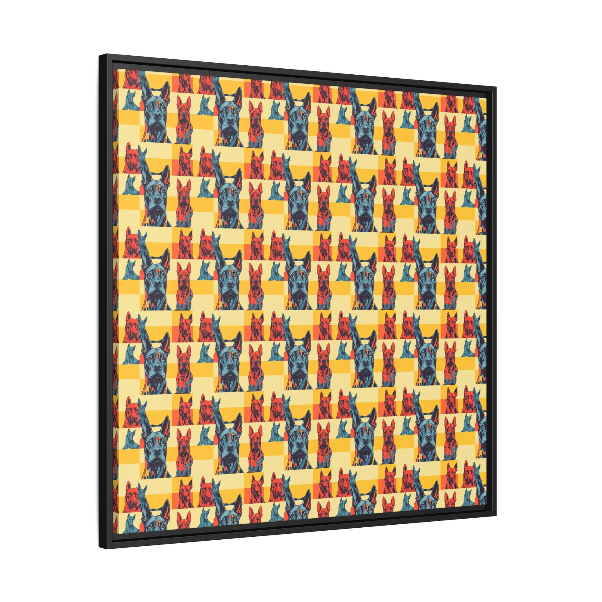 Dane-tastic Marvelous Mutt Mode Matte Canvas, Framed