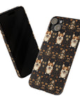 Nighttime Corgi Glow Stride Slim Phone Cases