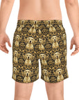 Royal Pawsitivity Labs Men's Mid-Length Swim Shorts