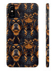 Modern Rottweiler Royalty Slim Phone Cases