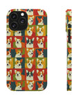 Corgi Chic Popart Pup Slim Phone Cases