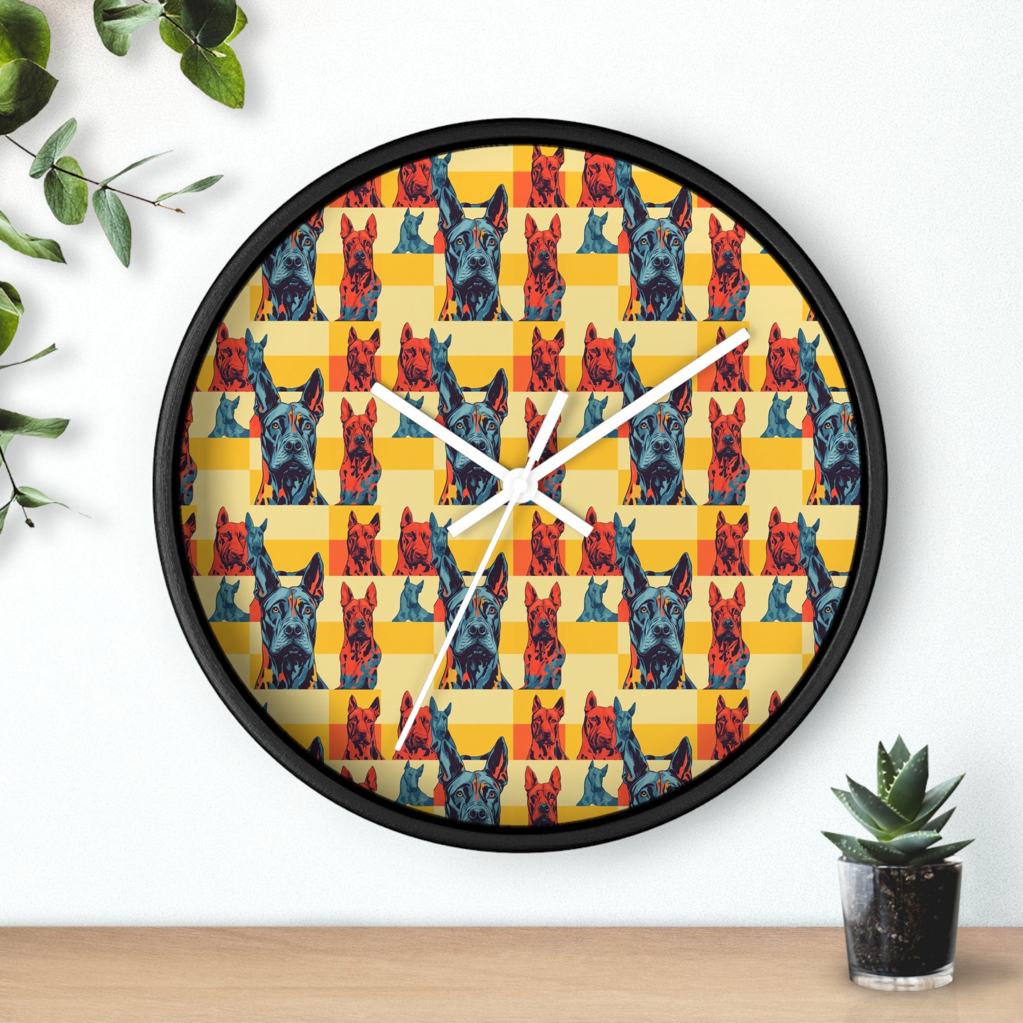 Dane-tastic Marvelous Mutt Mode Wall Clock