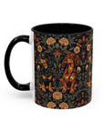 Dapper Dachshund Embroidery Elegance Accent Coffee Mug