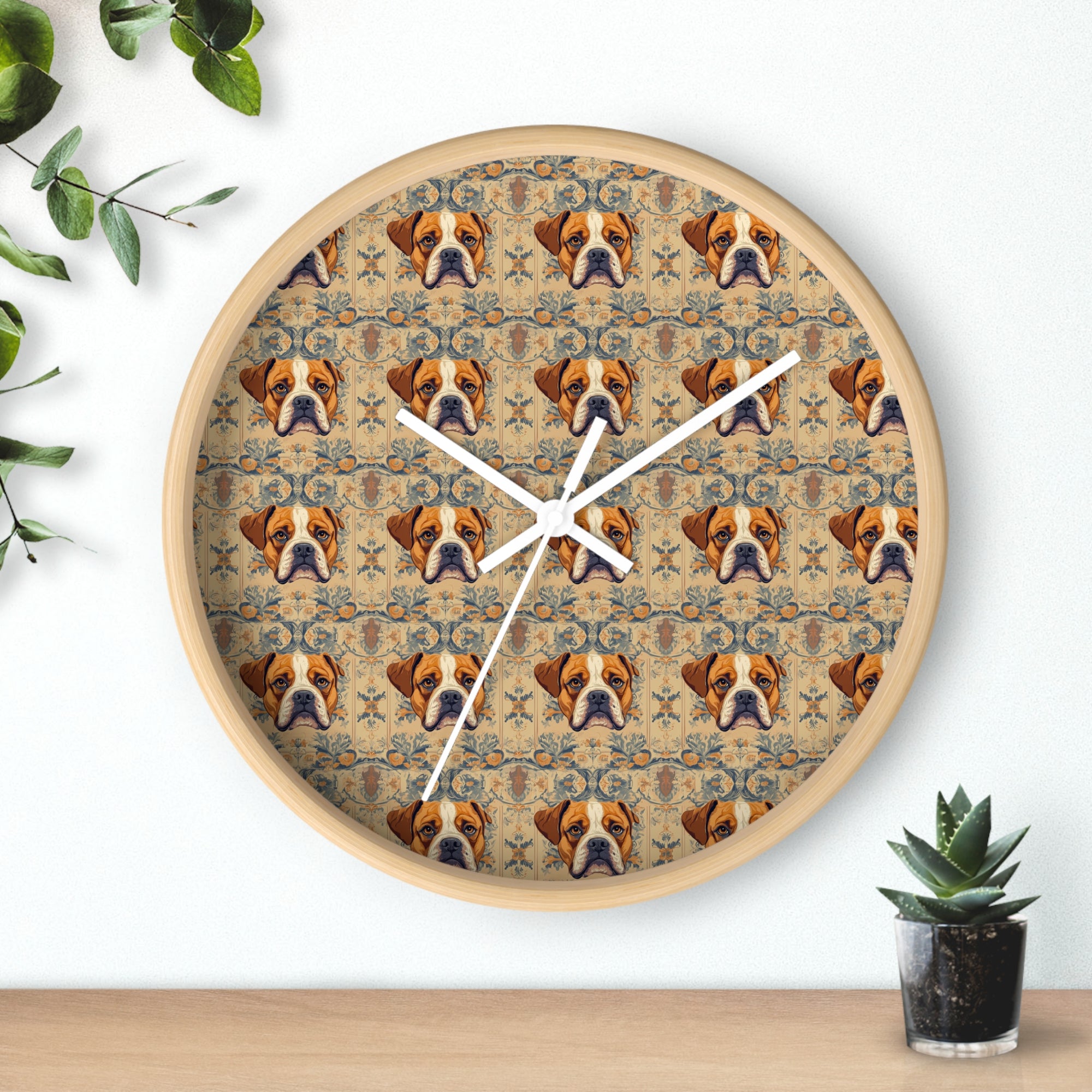 Bowtie Boxer Bliss Wall Clock