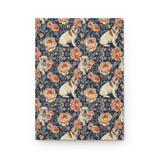 Blooming Bulldog Beauty Hardcover Journal Matte