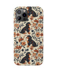 Blossoming Dachshunds Delight Slim Phone Cases