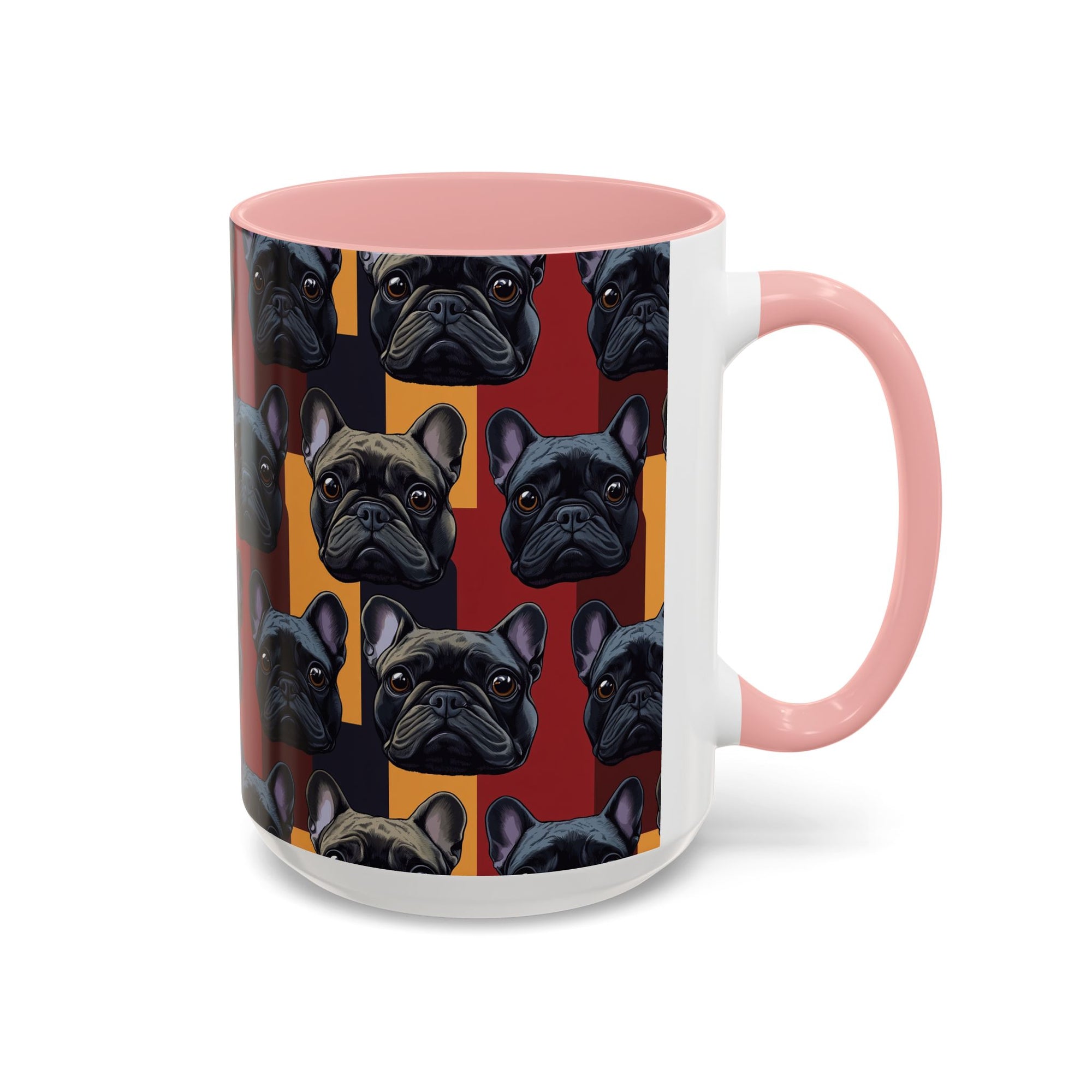 Chic Canine Checkmate - Frenchie Edition Accent Coffee Mug