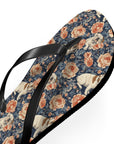 Blooming Bulldog Beauty Flip Flops