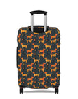 Dapper Dachshund Noir Glow Luggage Cover