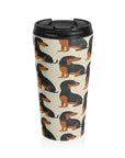 Whimsical Dachsund Dreamcatcher Stainless Steel Travel Mug