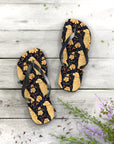 Golden Paws Floral Frenchie Flip Flops