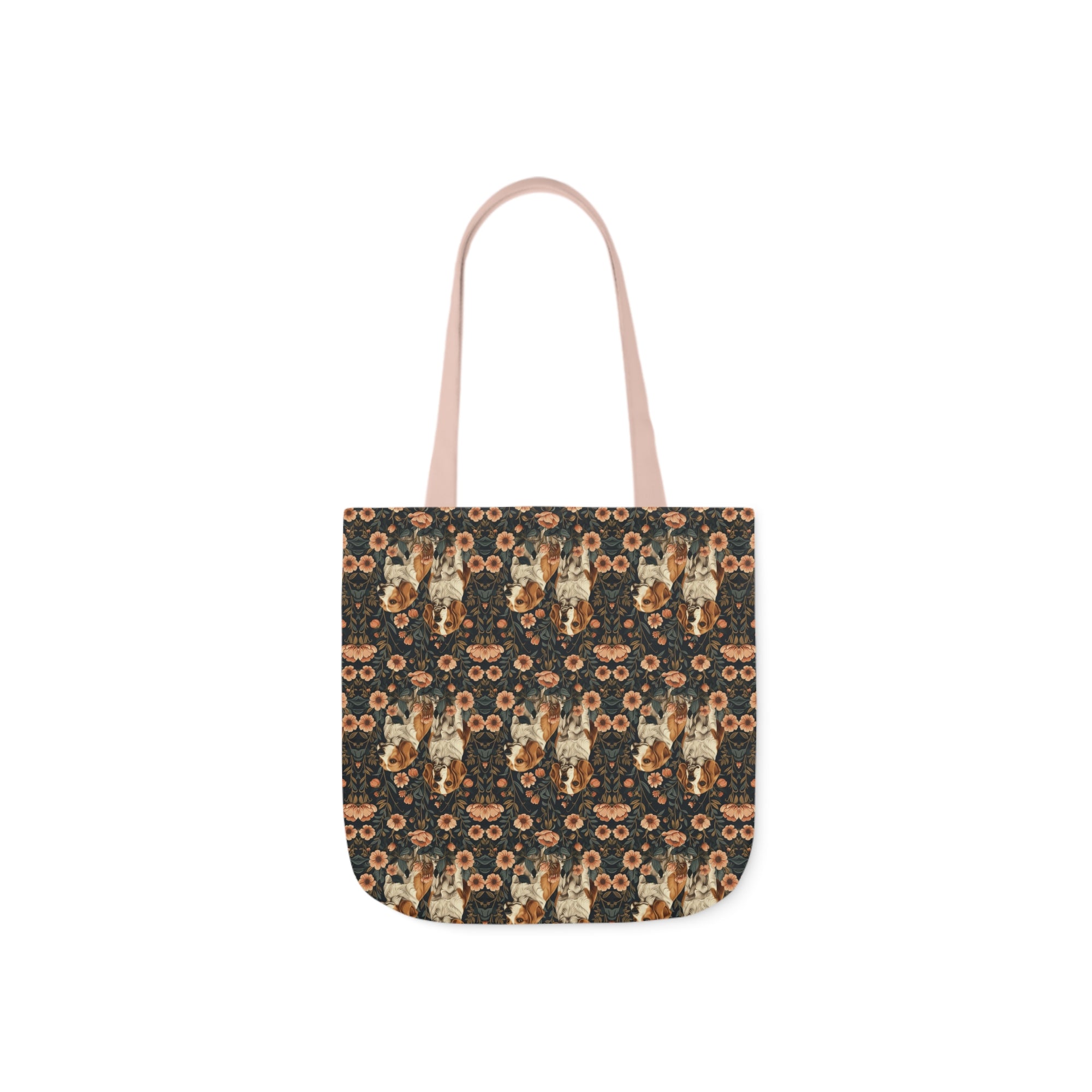 Beagle Blossom Bonanza Canvas Tote Bag