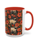 Pug Paradise Playpen Accent Coffee Mug