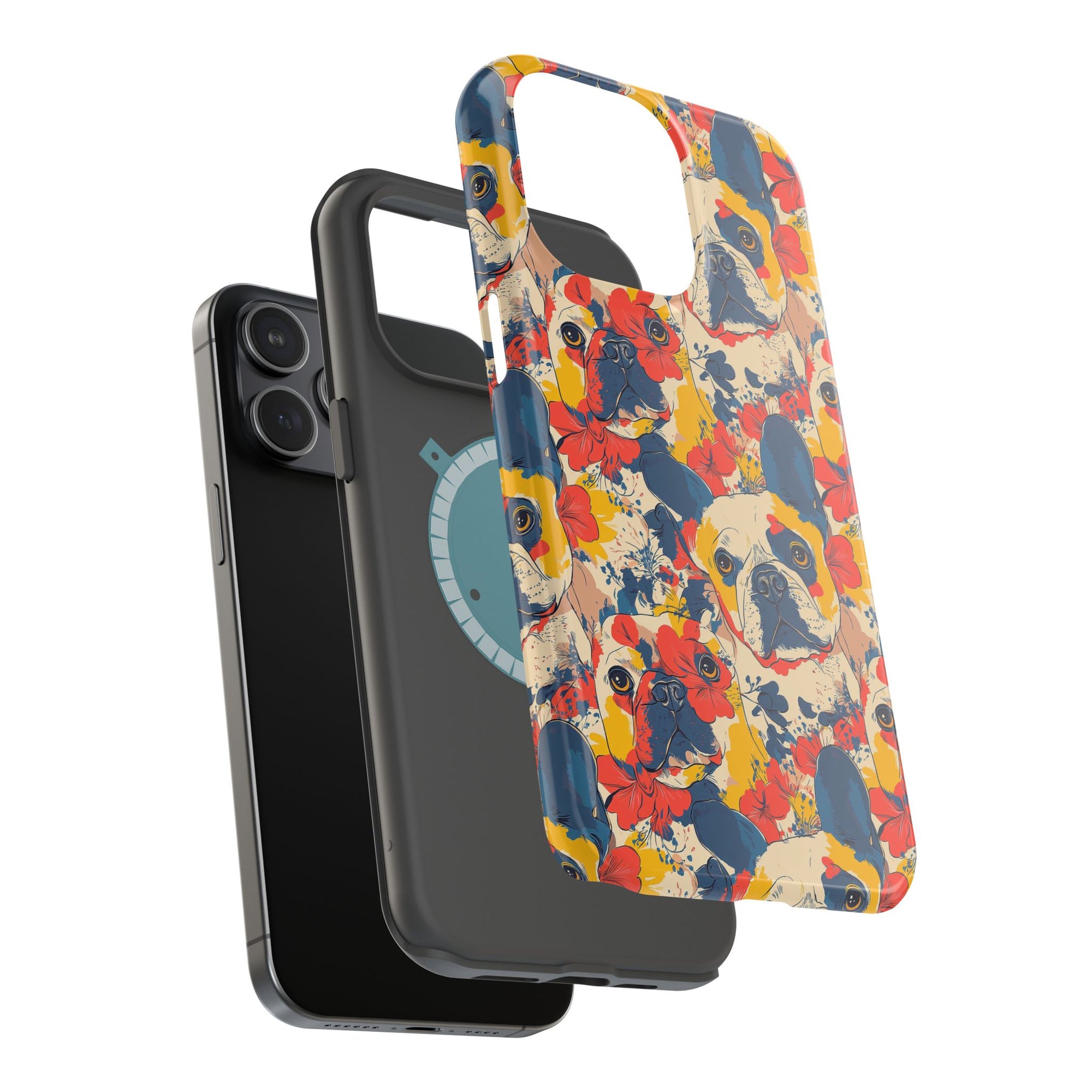 Bloom Pup Frenchietastic Splatter Magnetic Tough Cases