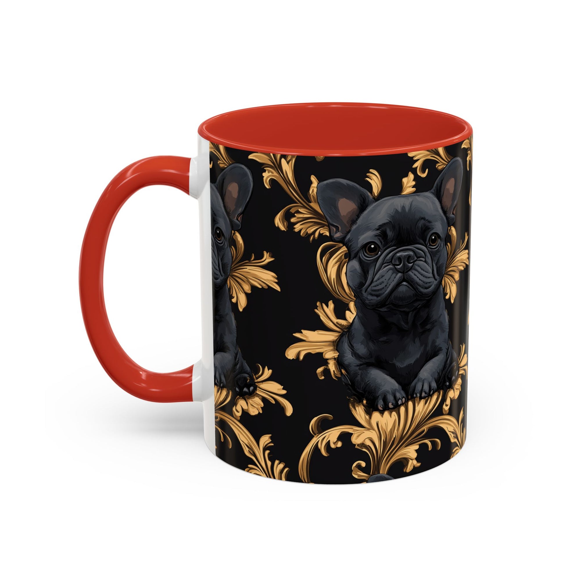 Regal Frenchie Noir Elegance Accent Coffee Mug