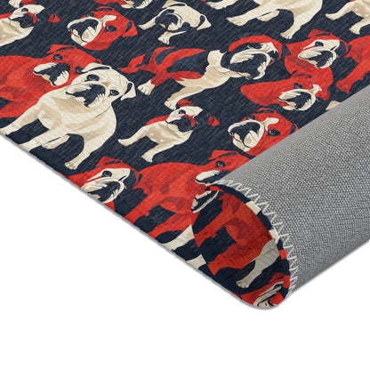 Modern Bulldog Bash - Fun Area Rug