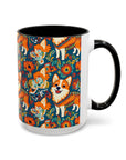 Corgi Carnival Couture Accent Coffee Mug