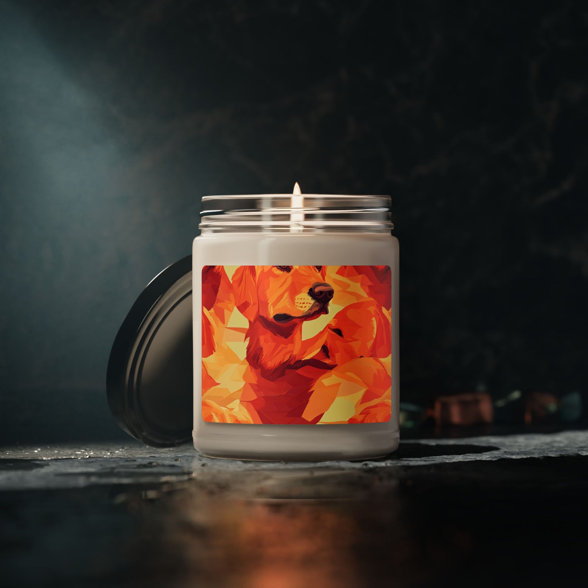 Golden Glamour Paws Scented Soy Candle