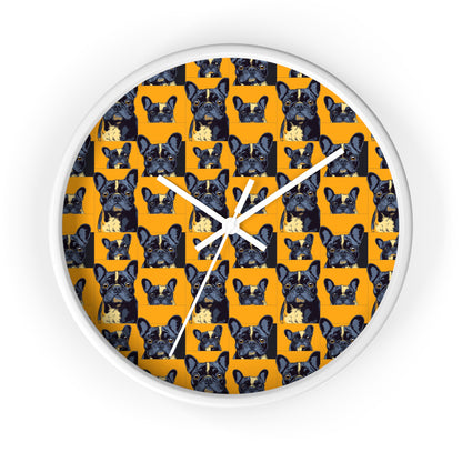 Frenchie Pawsitively Pawsome Peek-a-Boo Perfection Wall Clock