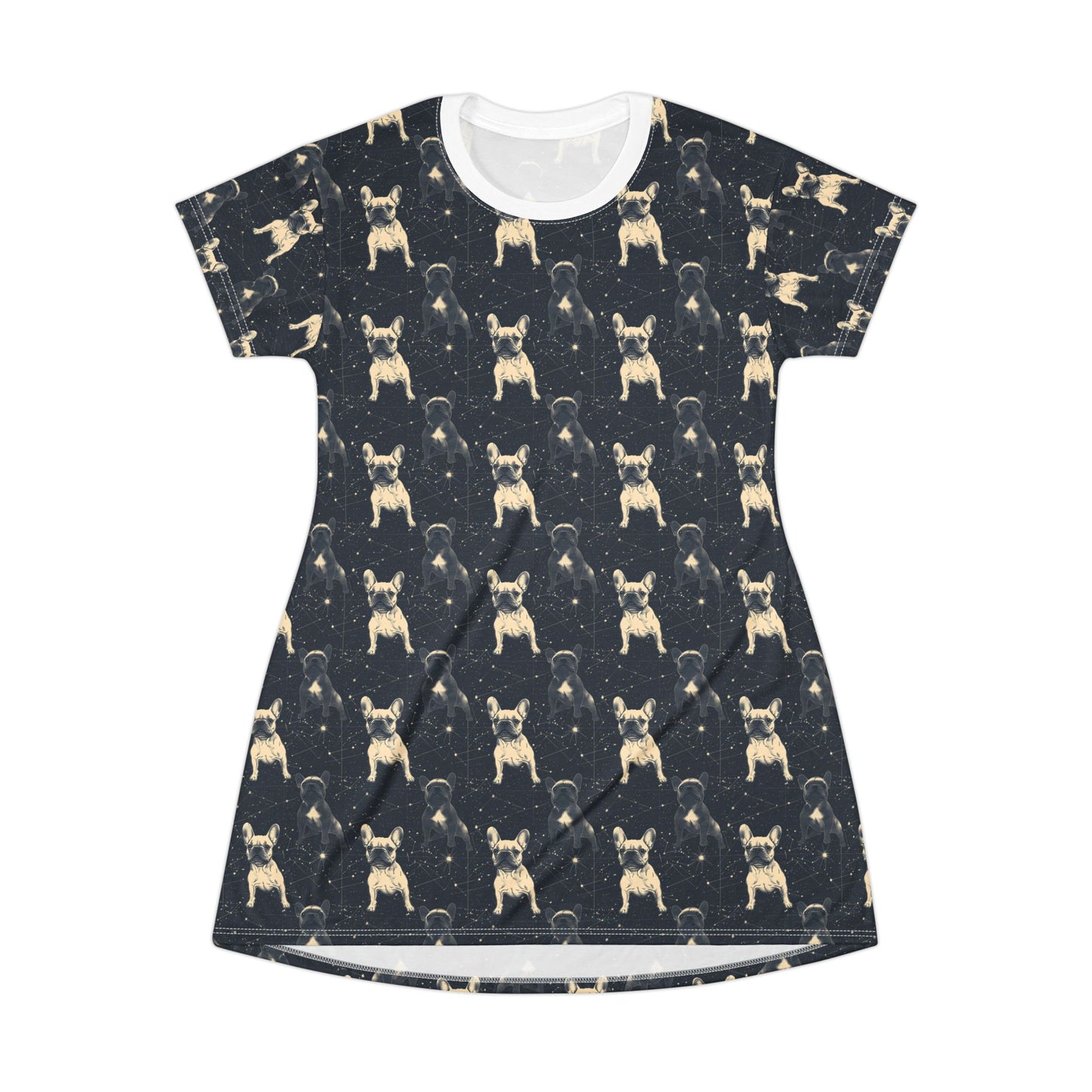 Frenchie Celestial Soar T-Shirt Dress