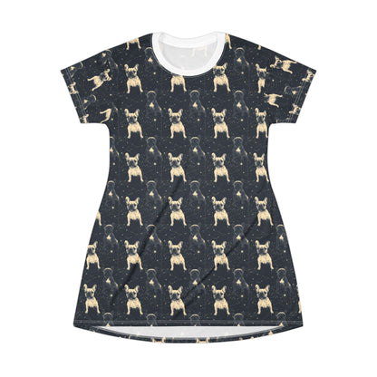 Frenchie Celestial Soar T-Shirt Dress