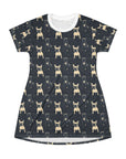 Frenchie Celestial Soar T-Shirt Dress