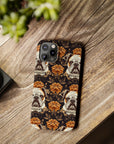 Bloomingly Bulldogistic Bouquet Slim Phone Cases