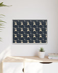 Frenchie Celestial Soar Matte Canvas, Framed