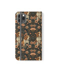 Beagle Blossom Bonanza Flip Cases