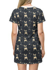 Frenchie Celestial Soar T-Shirt Dress