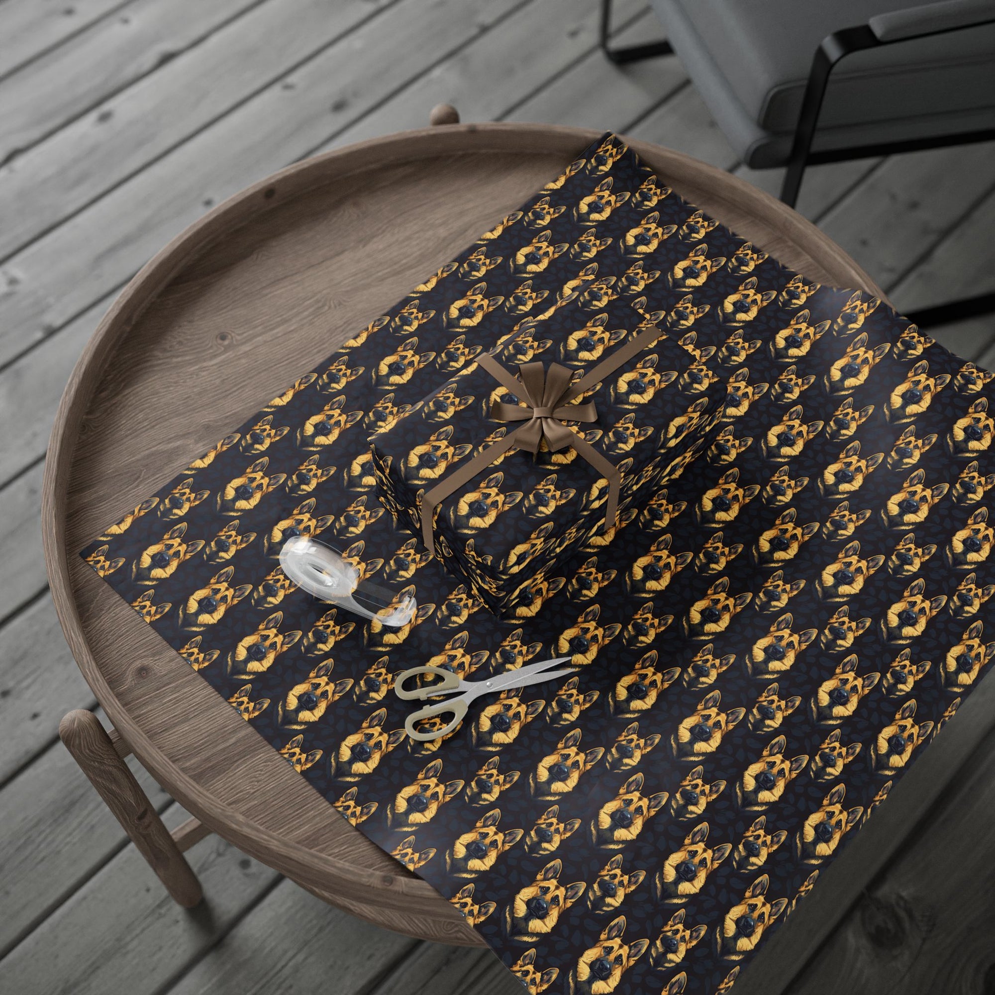 Majestic Hound Couture: German Shepherd LuxeBlend Wrapping Paper