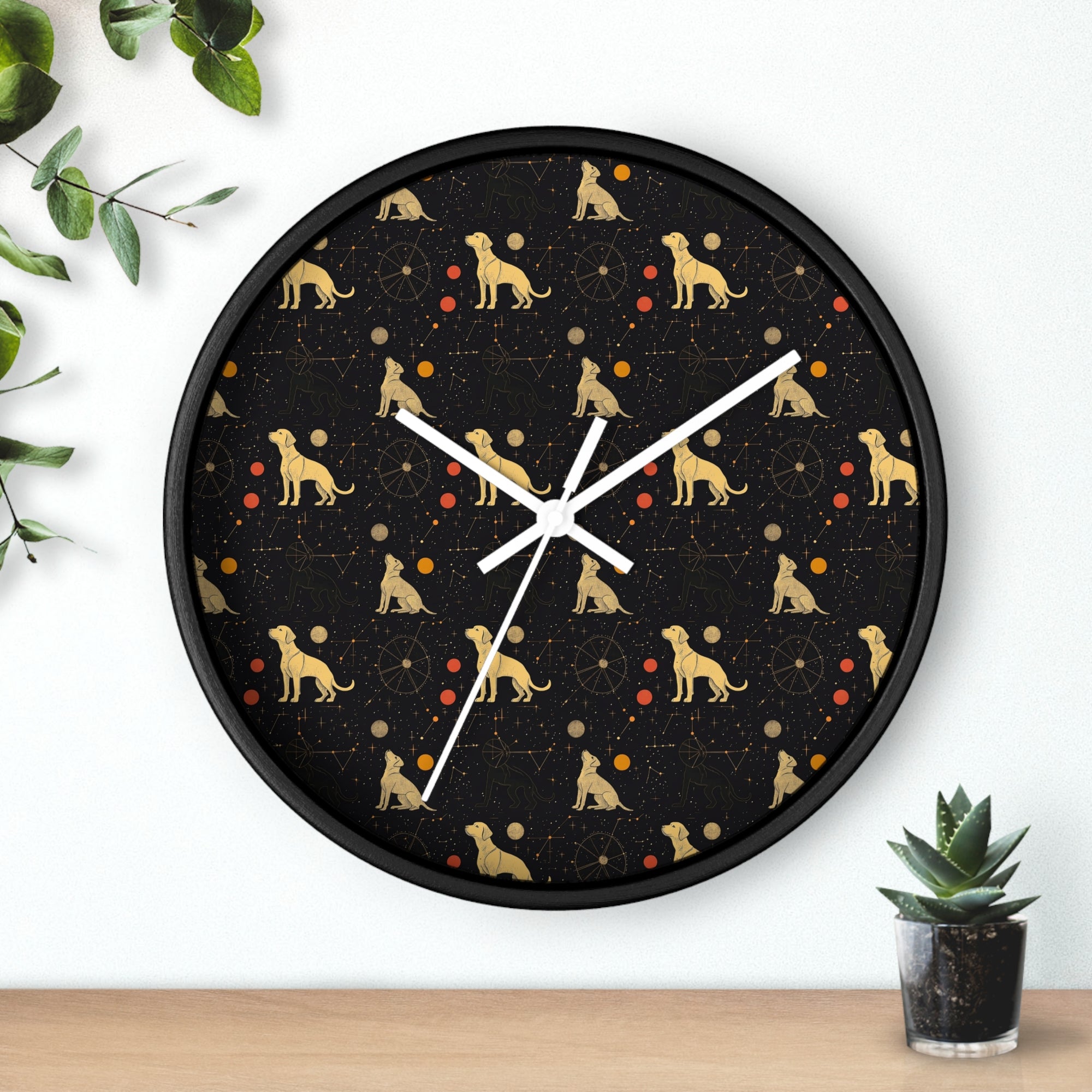 Heavenly Husky Hues Wall Clock