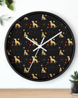 Heavenly Husky Hues Wall Clock