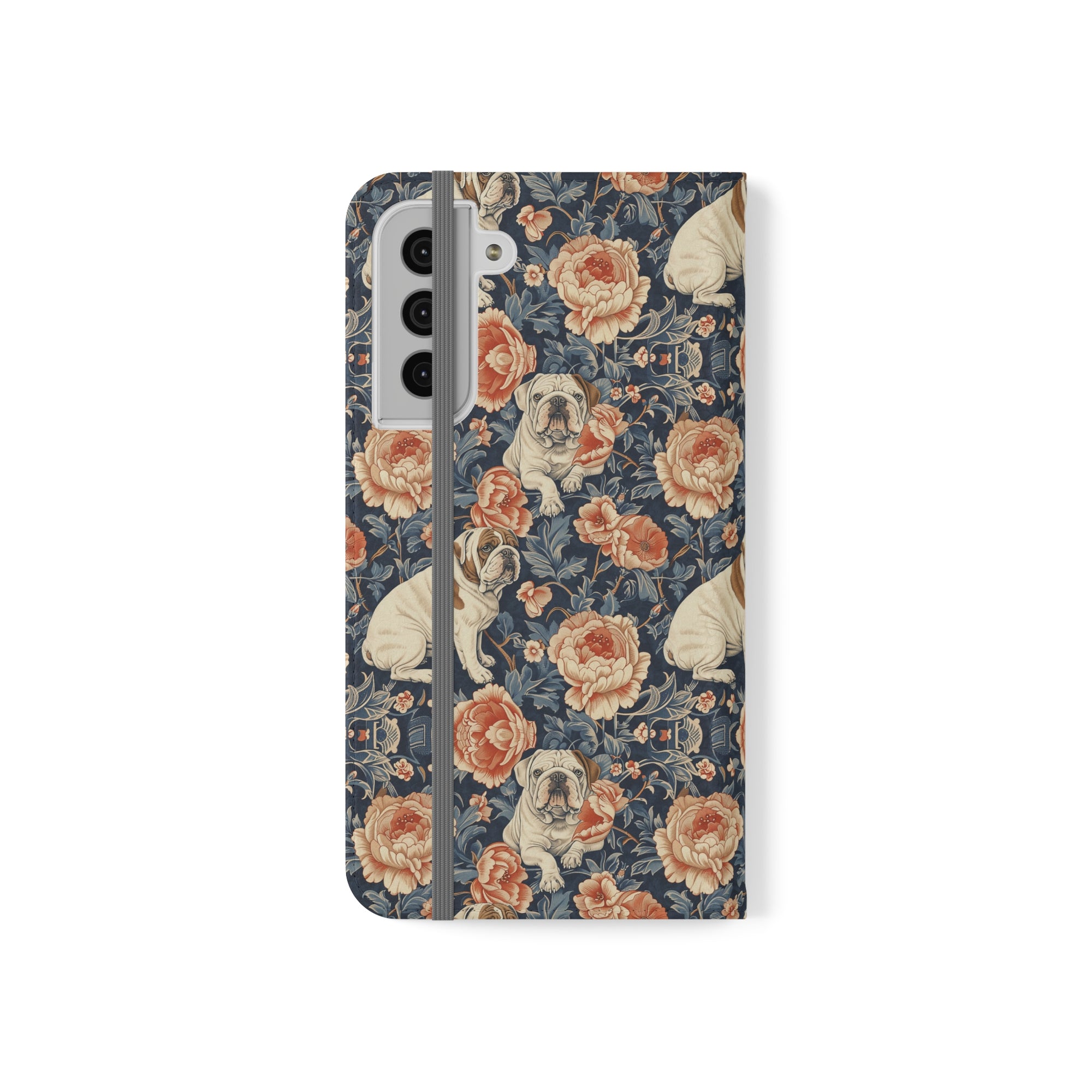 Blooming Bulldog Beauty Flip Cases